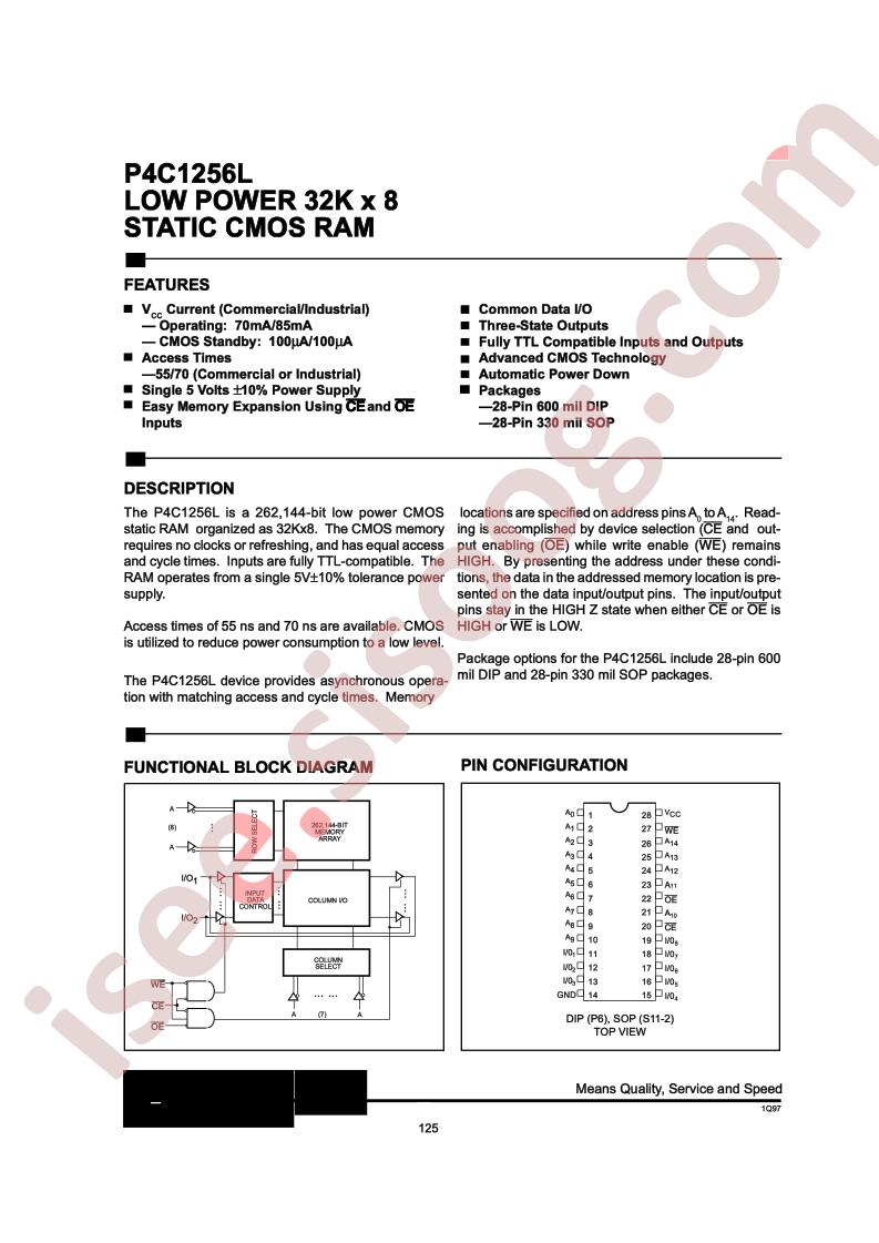 P4C1256L-55SI