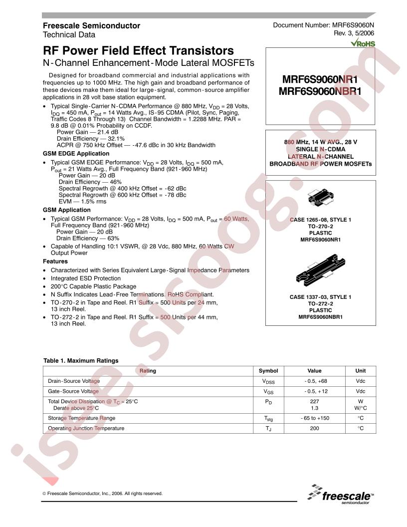 MRF6S9060NBR1