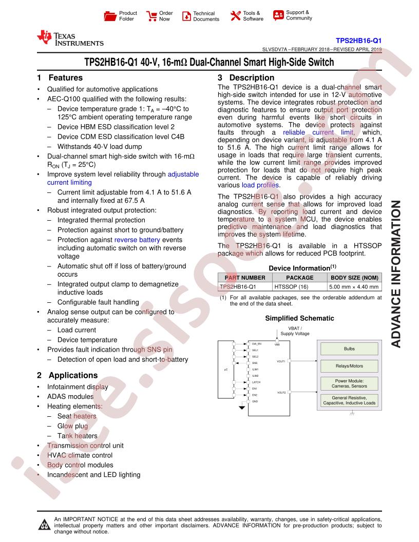 TPS2HB16-Q1