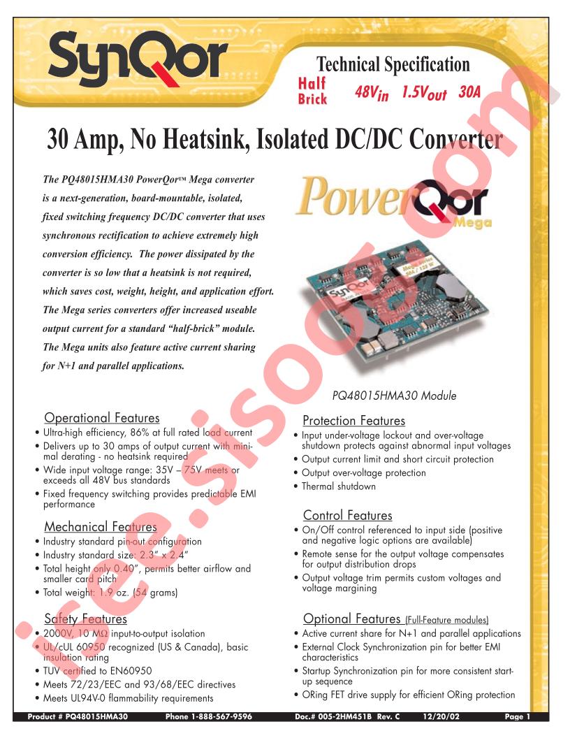 PQ48015HMA30
