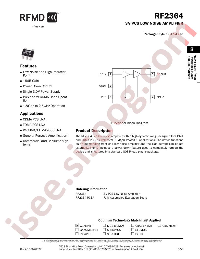RF2364PCBA