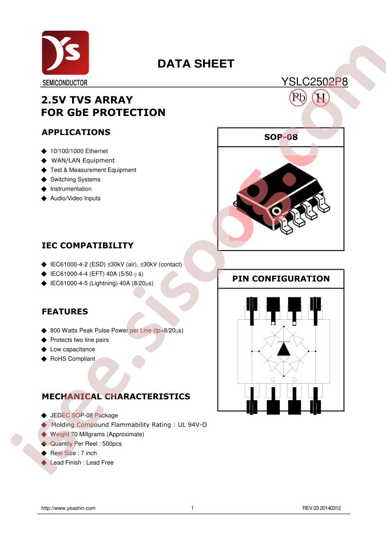 YSLC2502P8