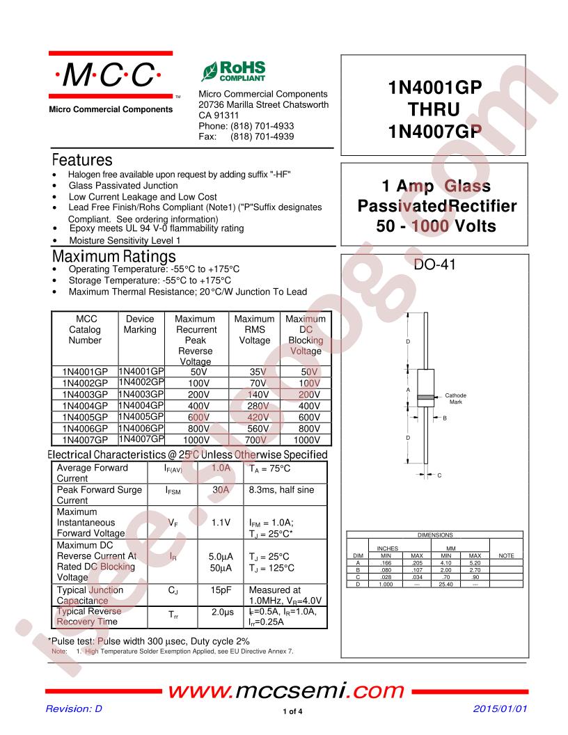 1N4001GP