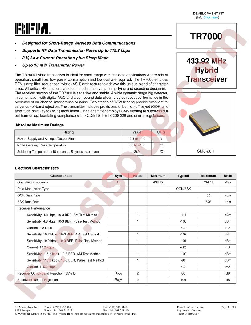 TR7000