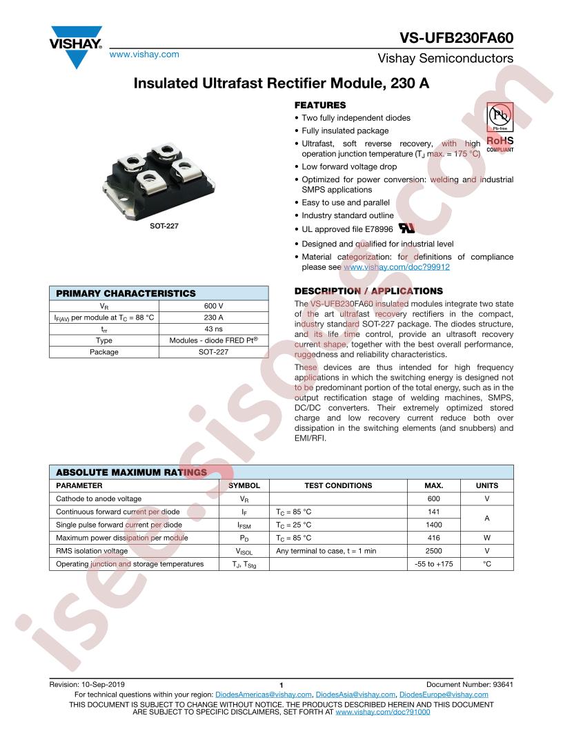 VS-UFB230FA60