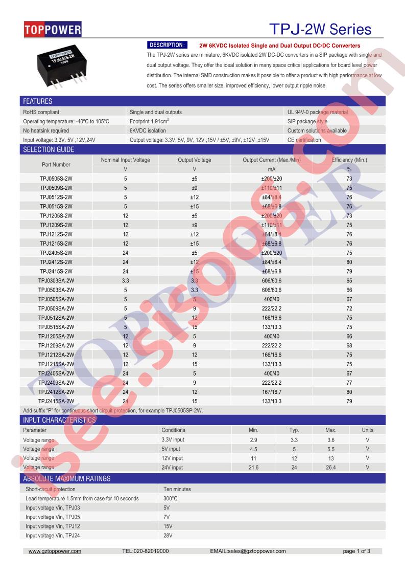 TPJ0515S-2W