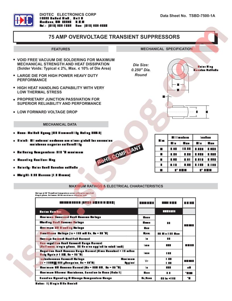 TSBD-7500-1A