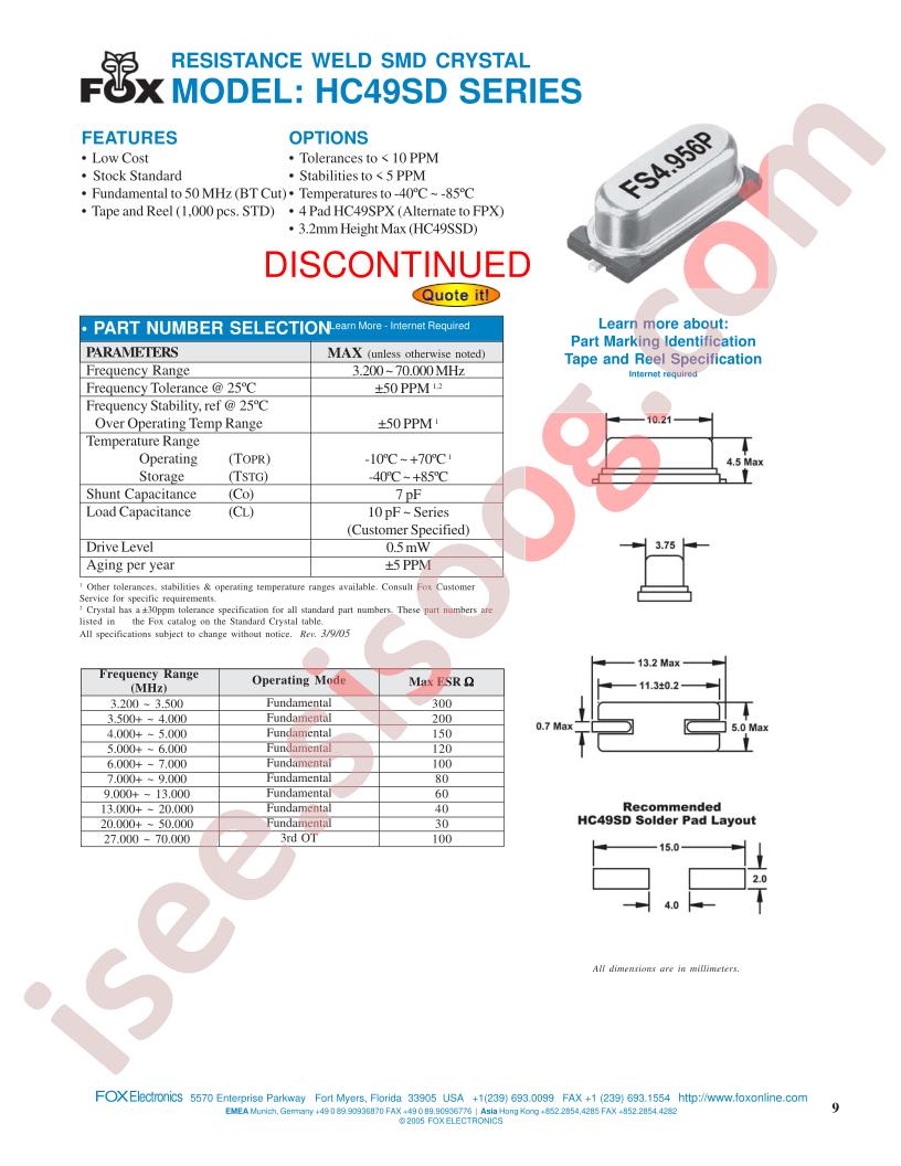 HC49SD