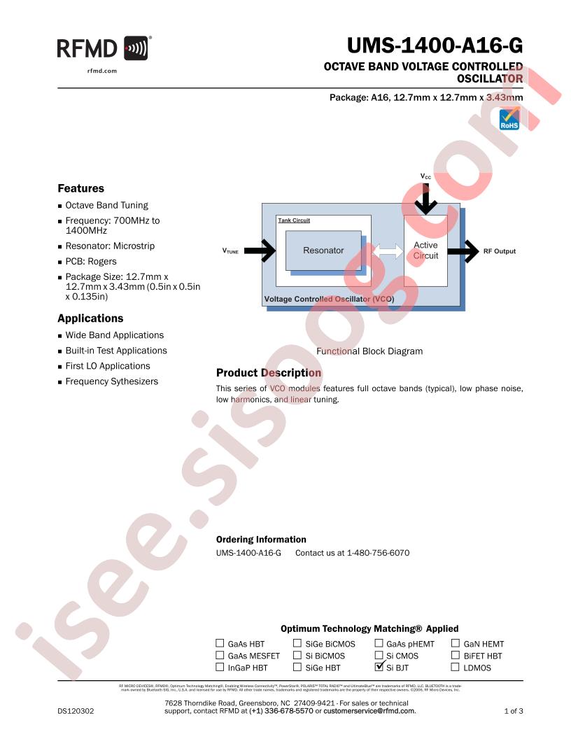 UMS-1400-A16-G