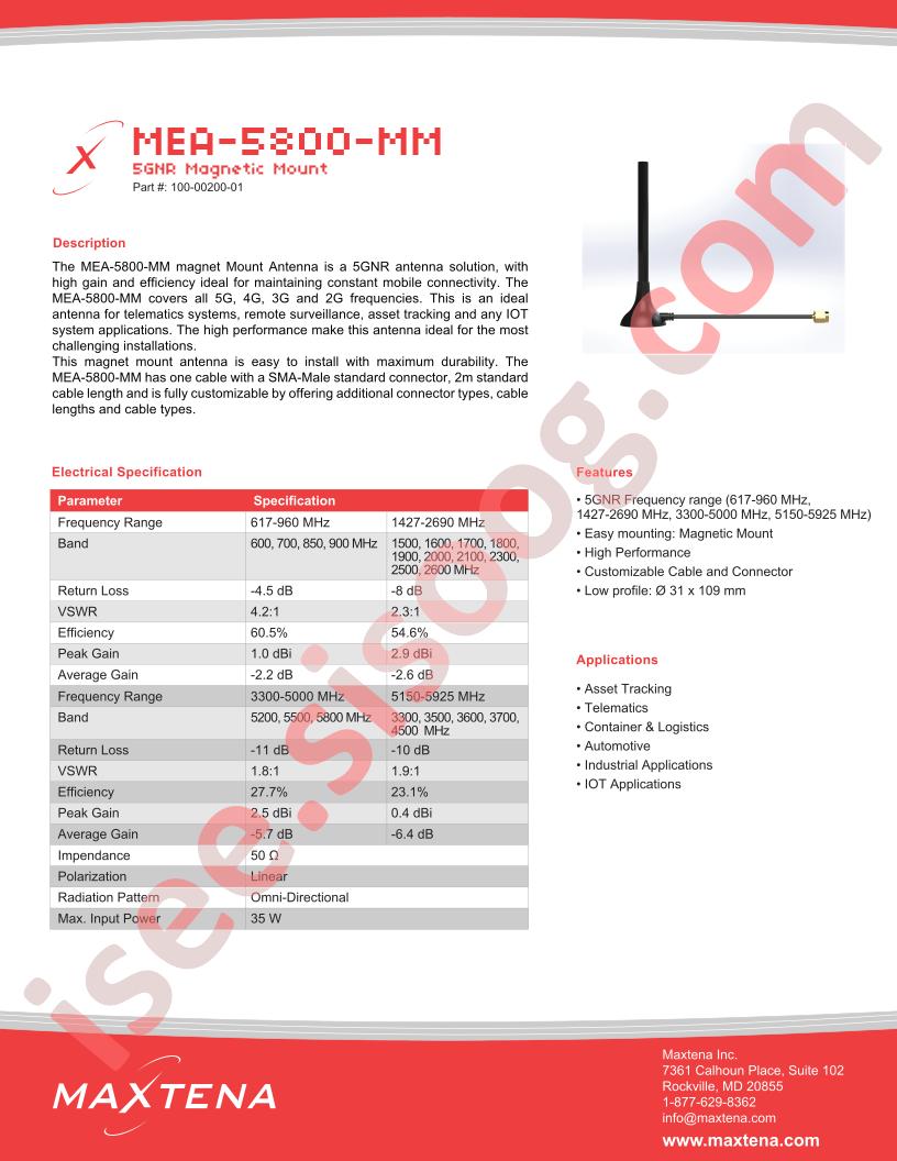 MEA-5800-MM