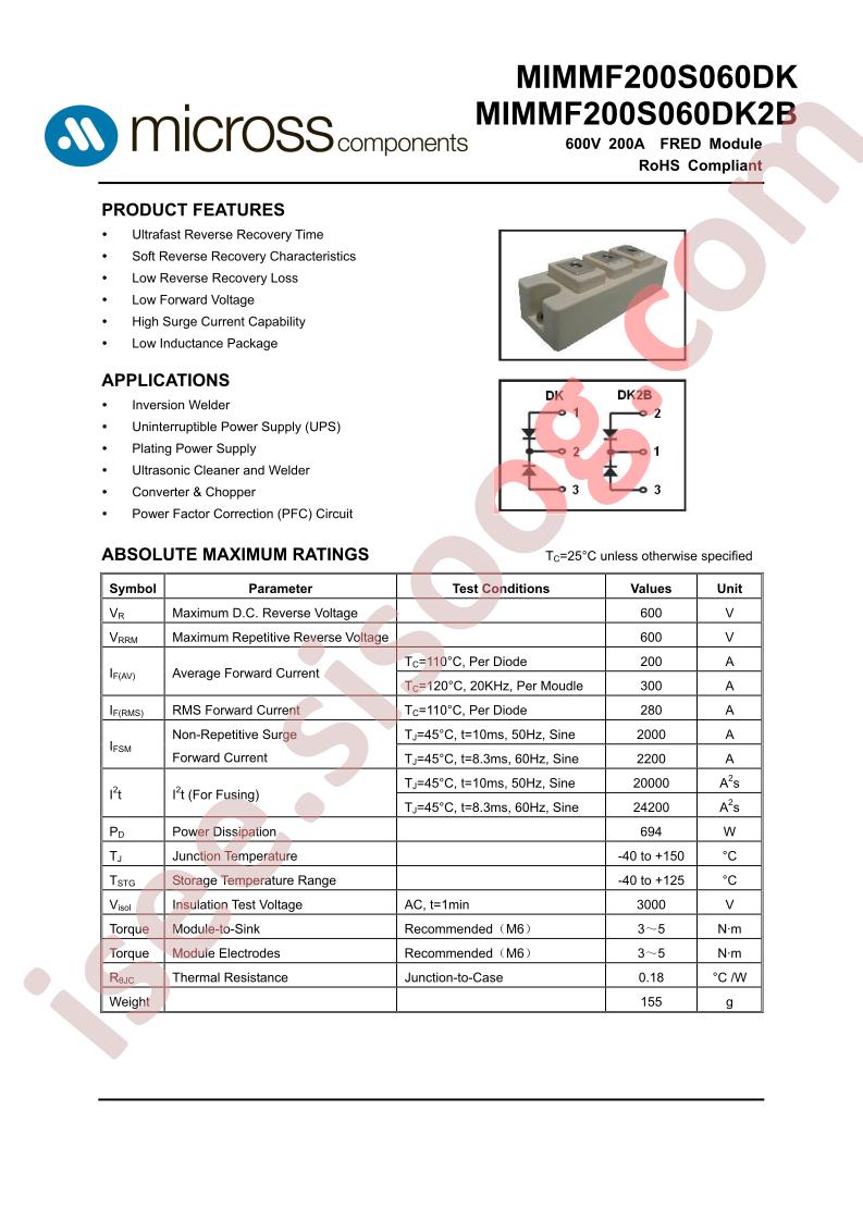 MIMMF200S060DK2B