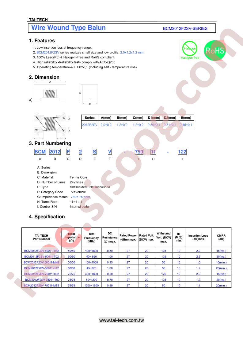 BCM2012F2SV-50011-T02