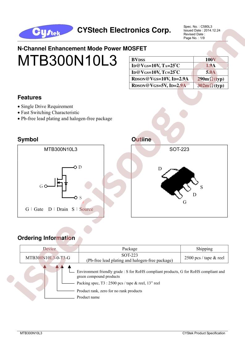 MTB300N10L3-0-T3-G