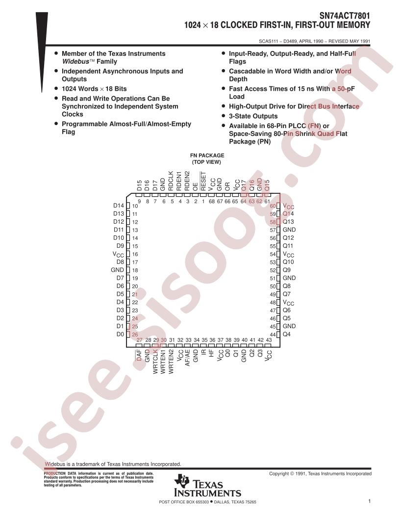 SN74ACT7801