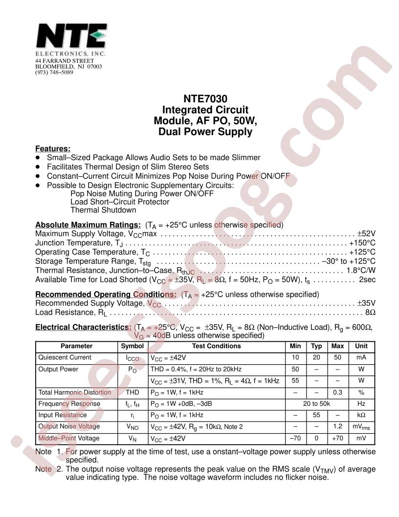 NTE7030