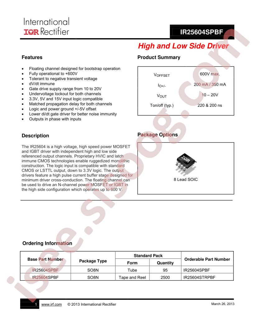 IR25604SPBF