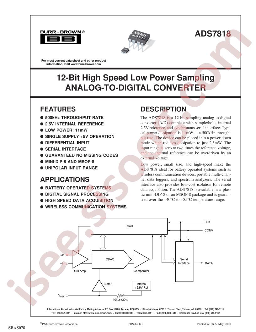 ADS7818EB250G4