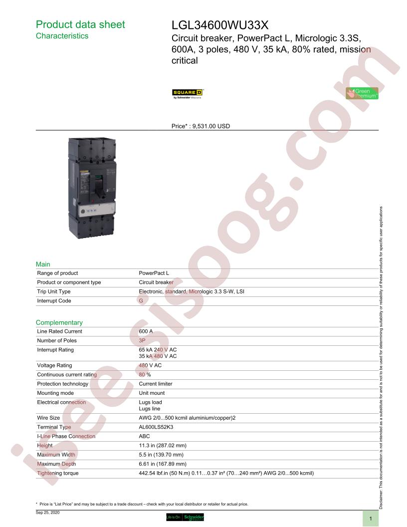 LGL34600WU33X
