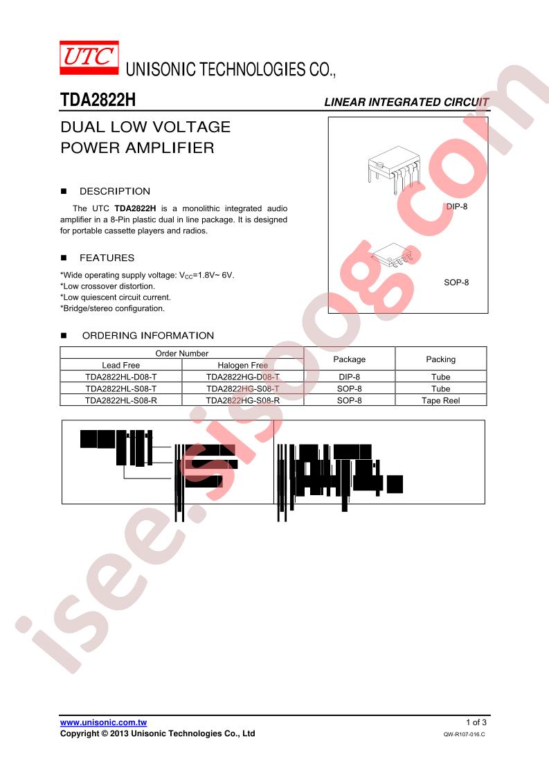 TDA2822HG-D08-T