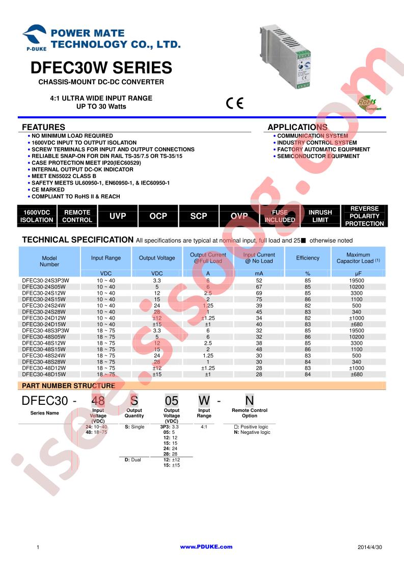 DFEC30-48S3P3W