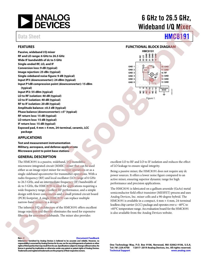 HMC8191LC4TR