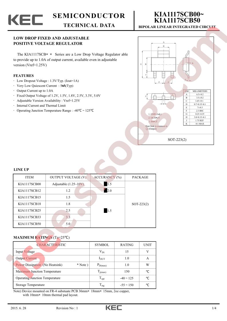KIA1117SCB12