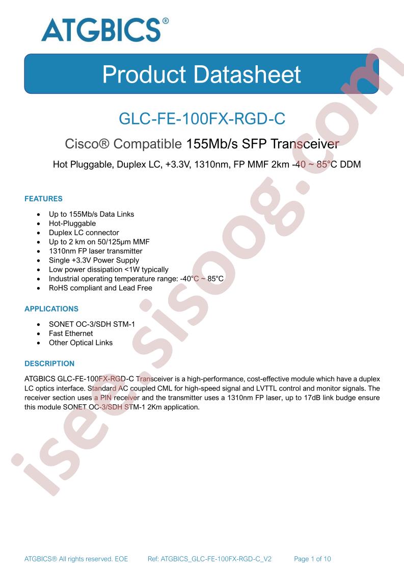 GLC-FE-100FX-RGD-C