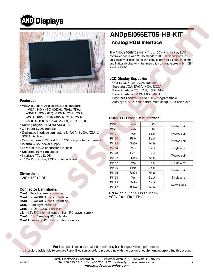 ANDPSI056ET0S-HB-KIT
