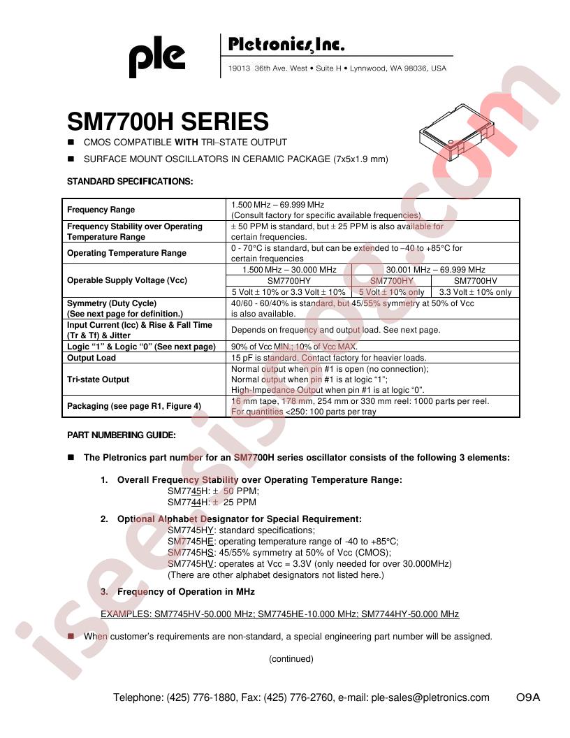 SM7700H