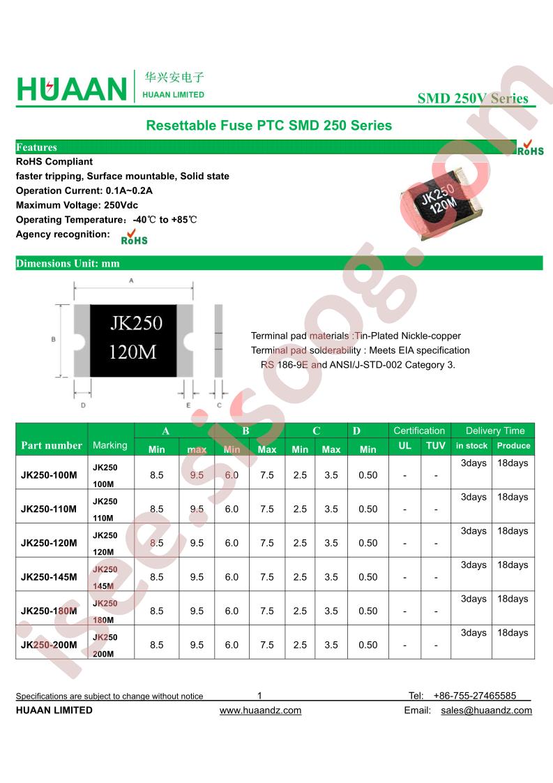 JK250-120M