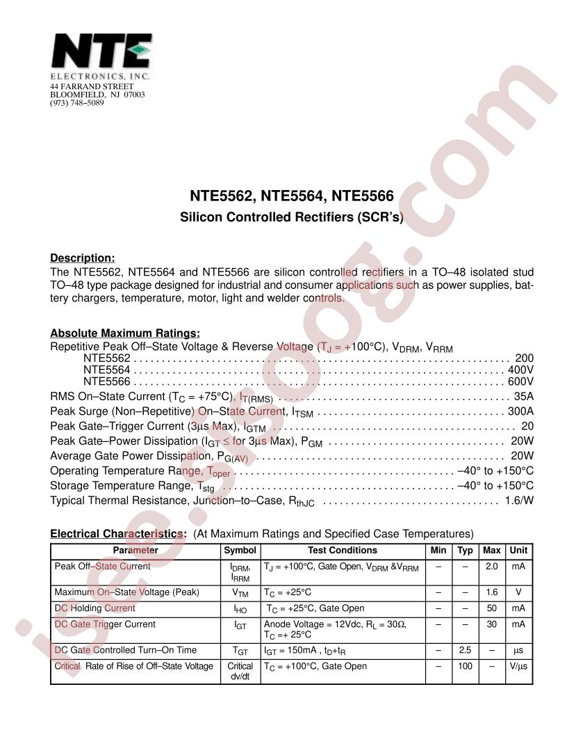 NTE5562