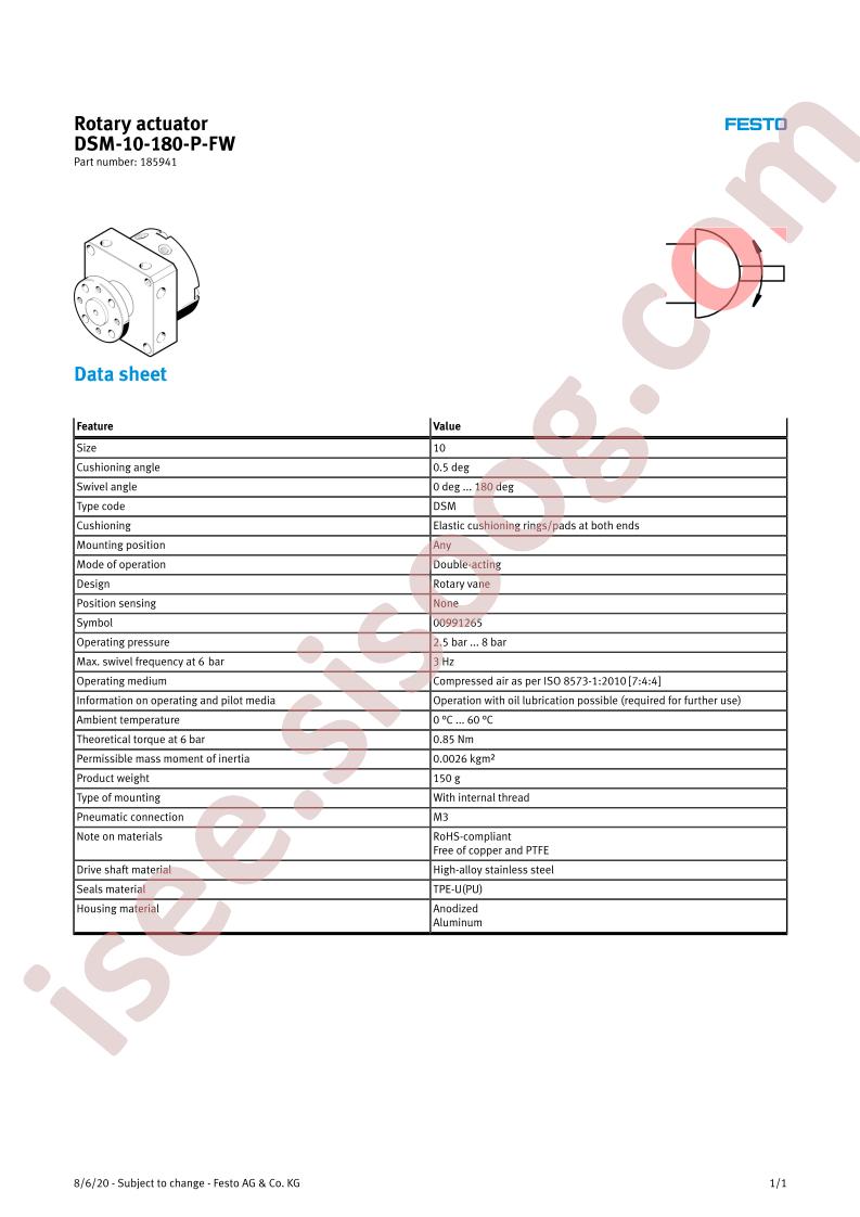 DSM-10-180-P-FW