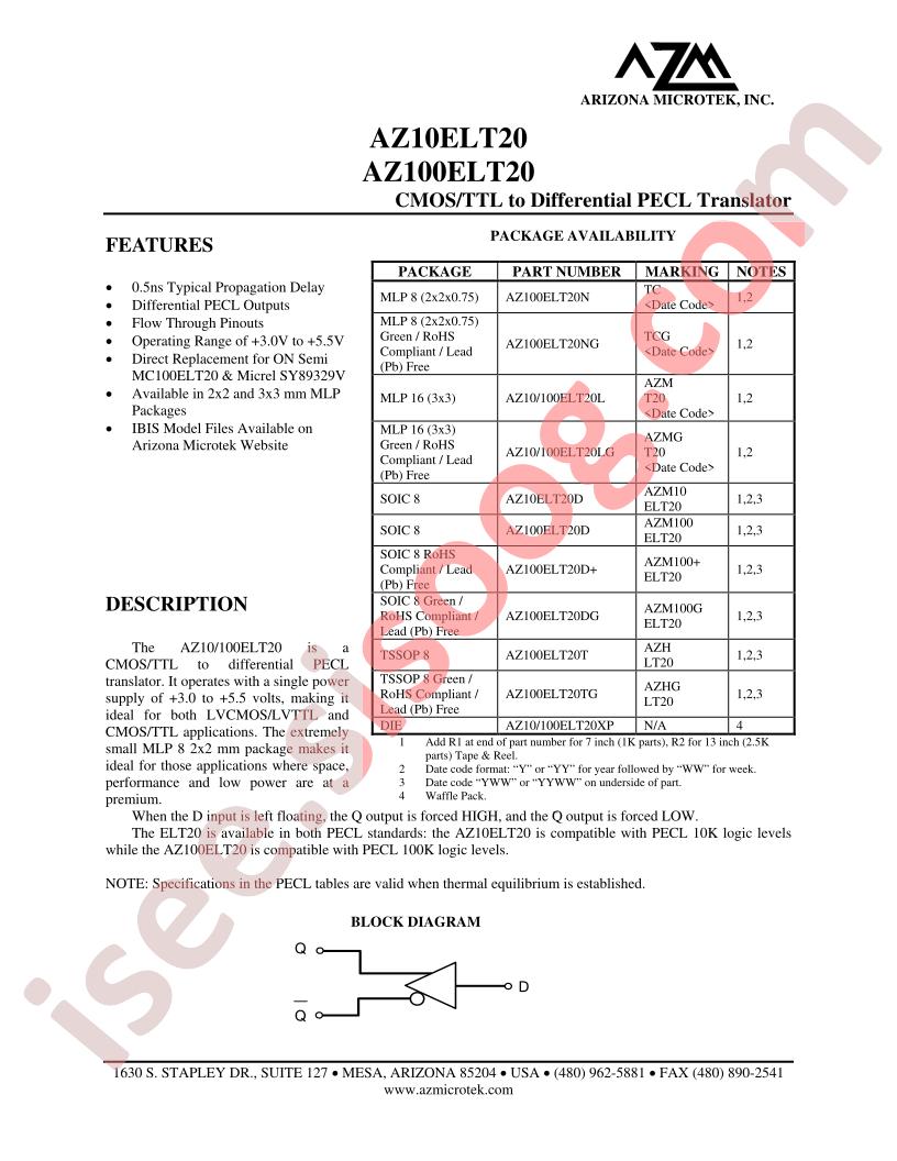 AZ100ELT20T