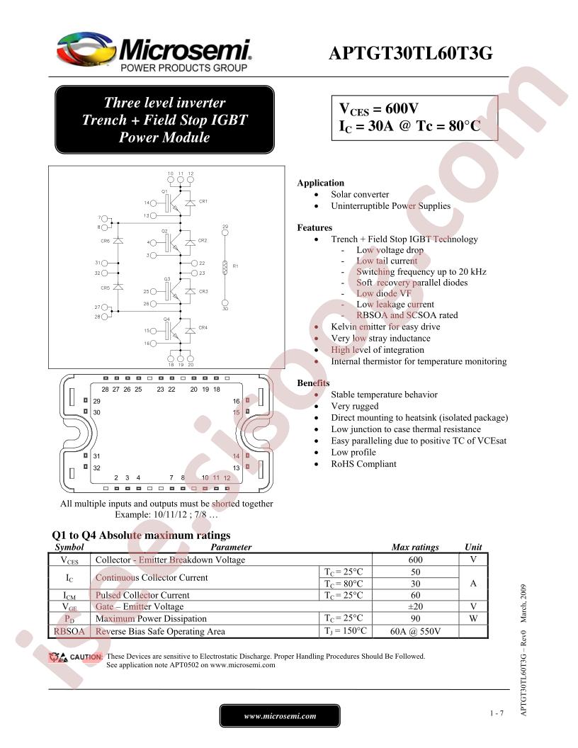 APTGT30TL60T3G