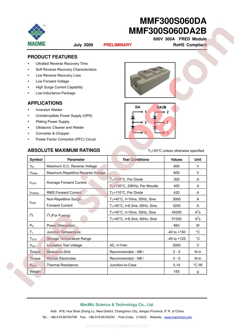 MMF300S060DA