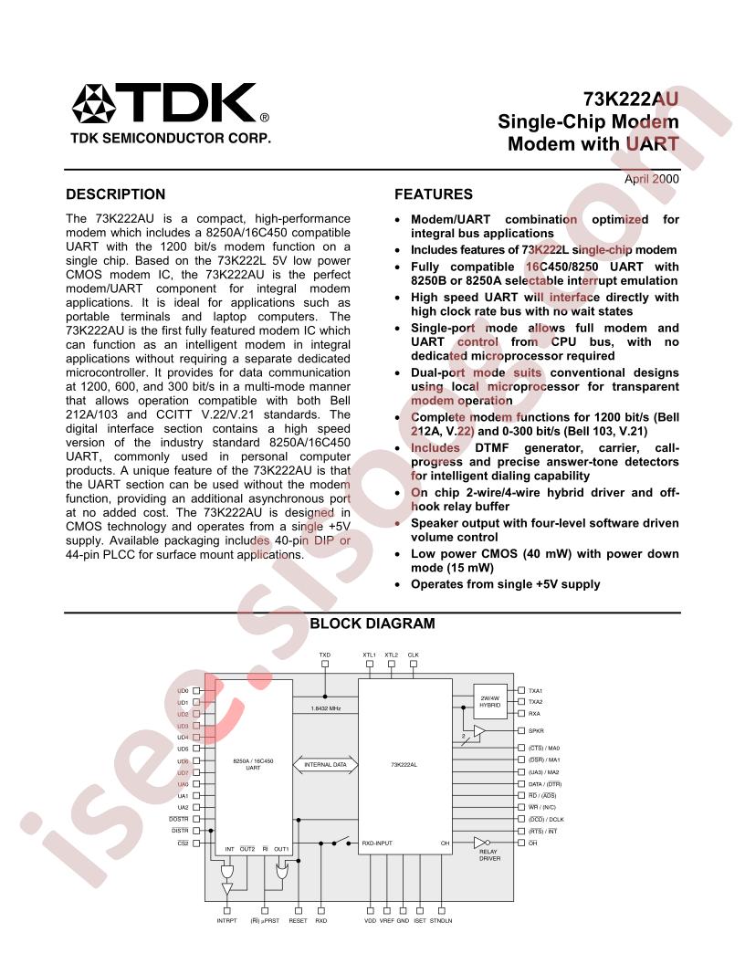 73K222AU-IP