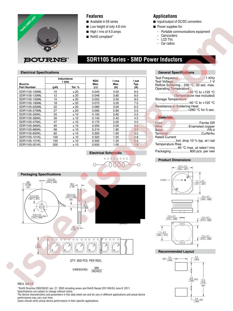 SDR1105-101KL