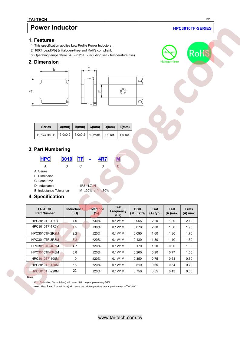 HPC3010TF-1R0Y