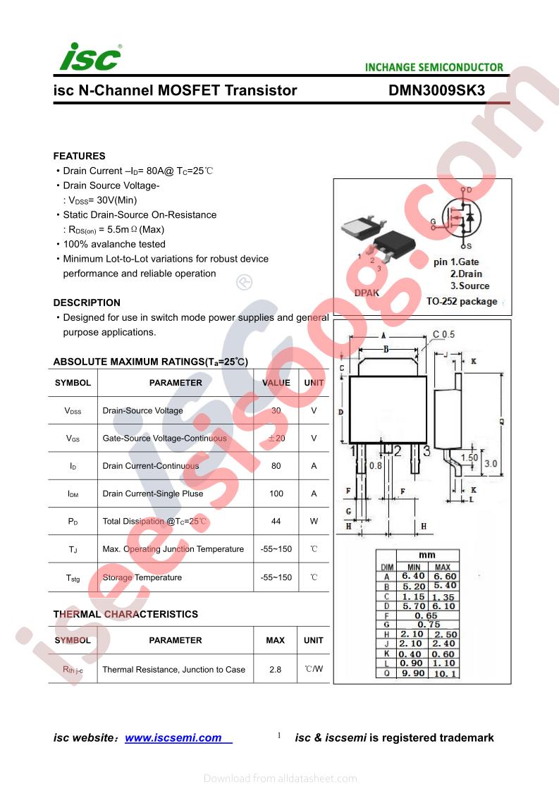 DMN3009SK3