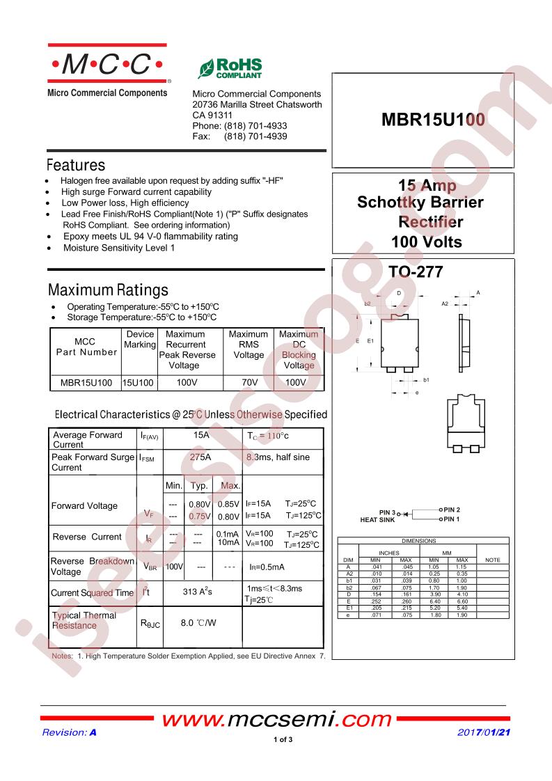 MBR15U100