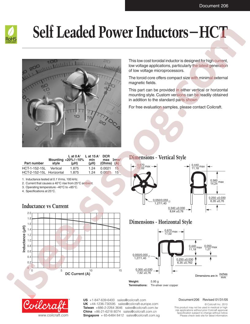 HCT-1-152-15L