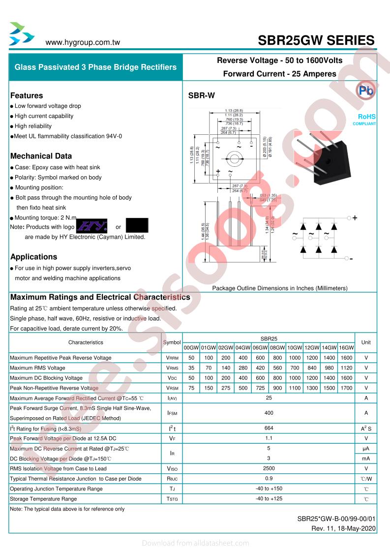 SBR2501GW