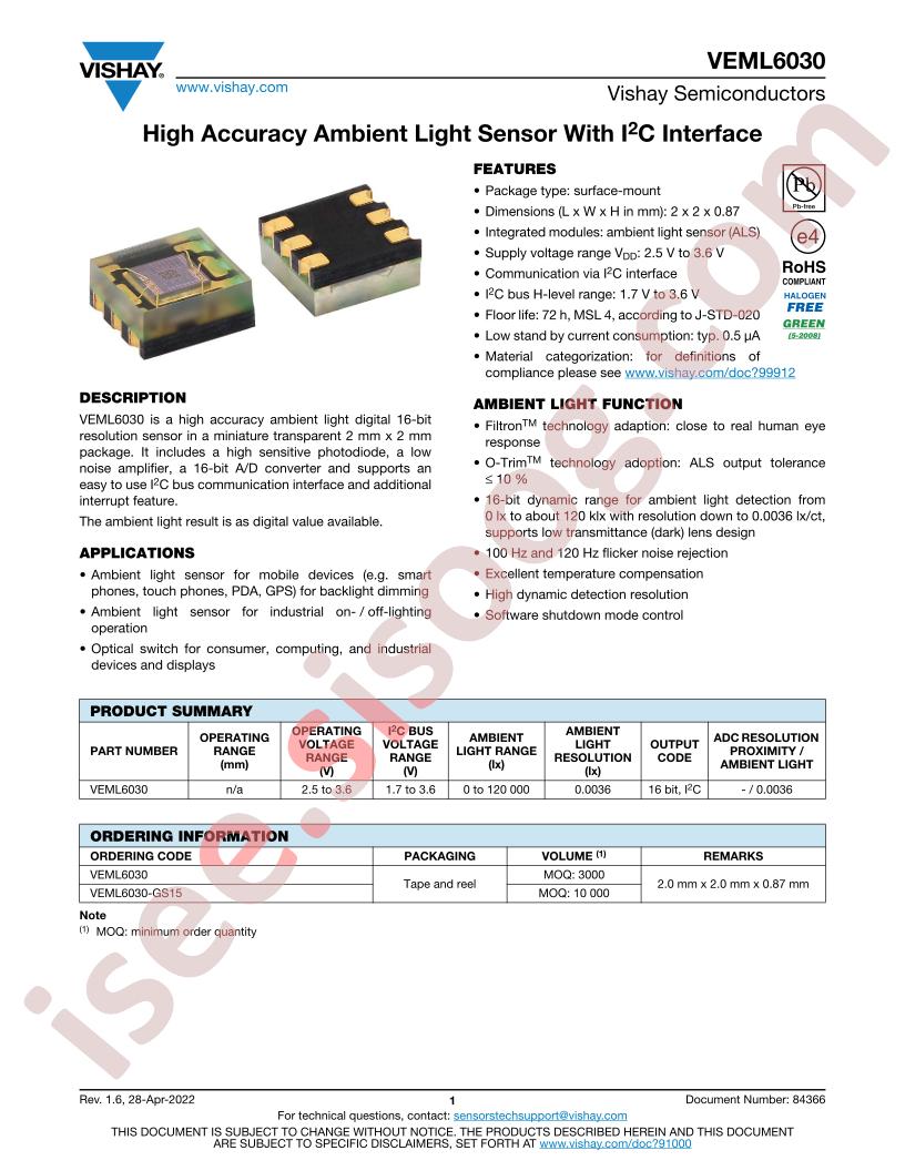 VEML6030-GS15