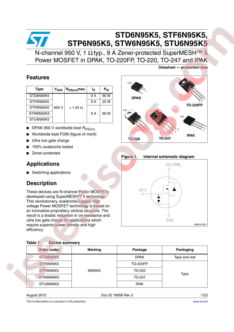 STF6N95K5