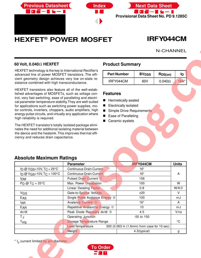 IRFY044CM