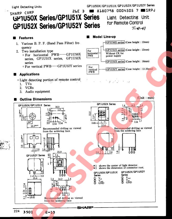 GP1U50X