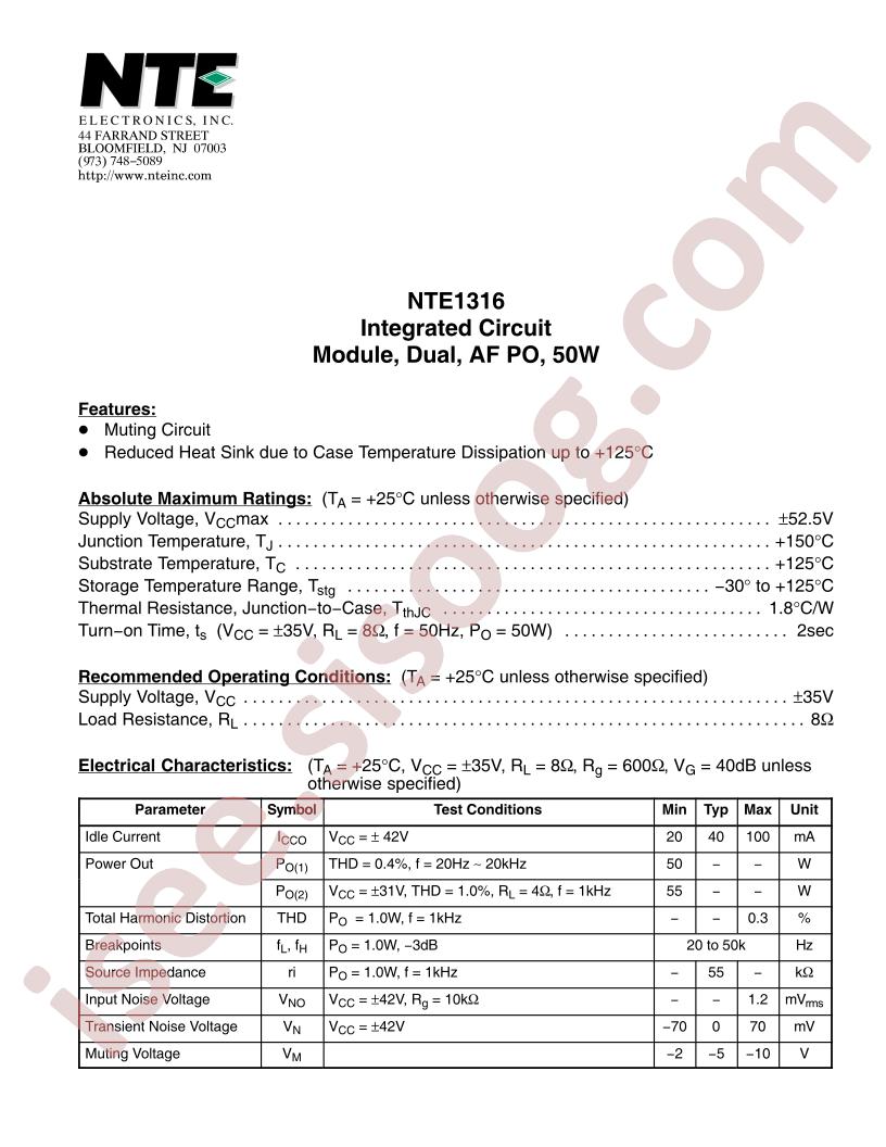NTE1316
