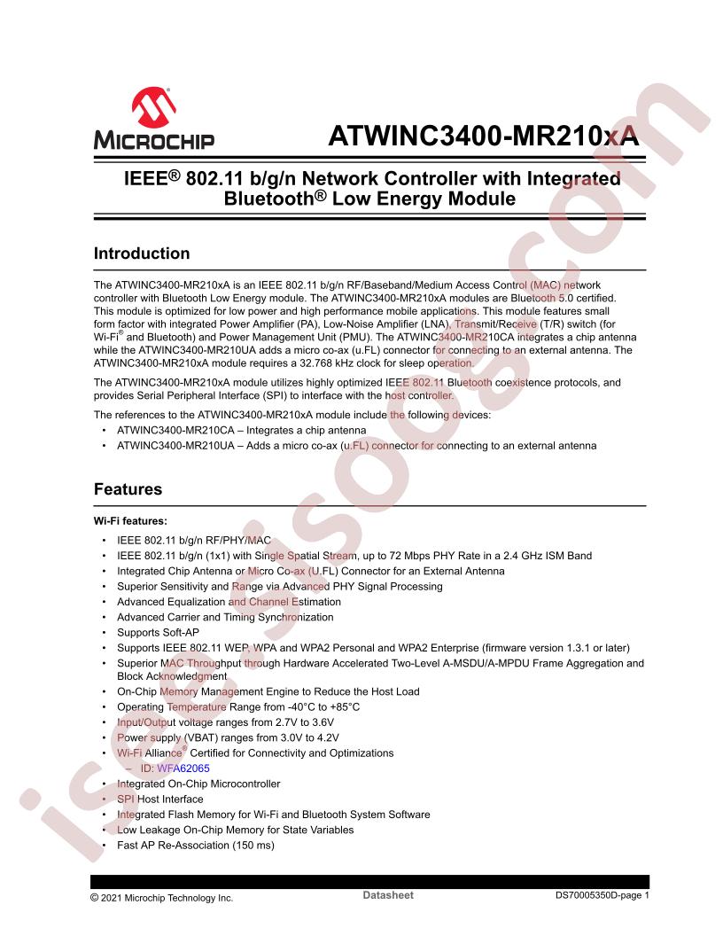 ATWINC3400-MR210UAXXX