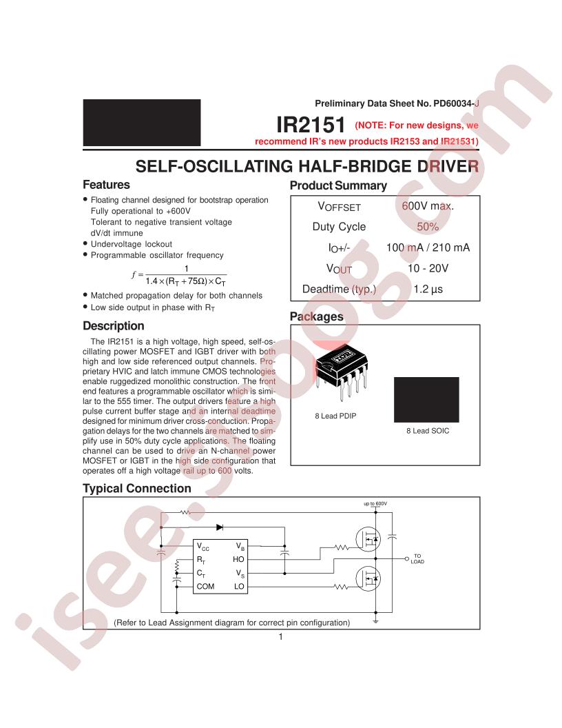 IR2151PBF