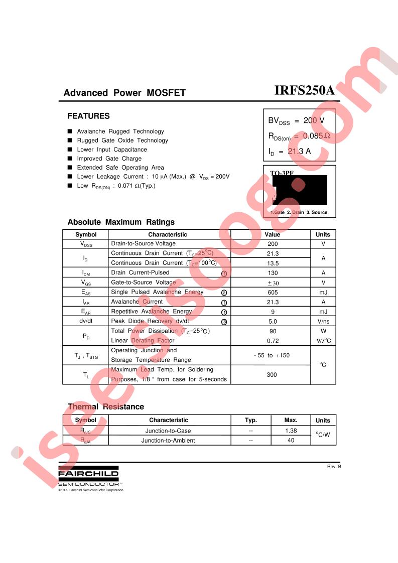 IRFS250A